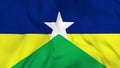 Waving flag of Brazilian state RondÃ´nia. 3d animation in 4k video.