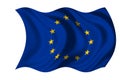 Waving flag European Union