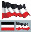 Waving Flag of German Empire