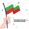 Waving flag of Republic of Bulgaria