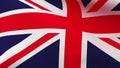 Waving flag of United Kingdom.