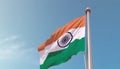 Waving flagpole symbolizes patriotism and pride on Independence Day generated by AI