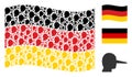 Waving German Flag Pattern of Lier Items
