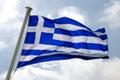 Waving Greek Flag