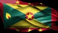 Waving Grenada Flag.