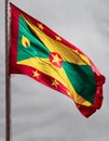Waving Grenada Flag.
