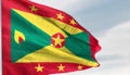 Waving Grenada Flag.