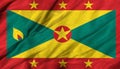 Waving Grenada Flag.