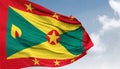 Waving Grenada Flag.