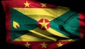 Waving Grenada Flag.