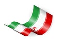 Waving Iran flag