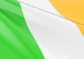 Waving ireland flag concept