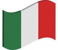 Waving Italy Flag