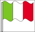 Waving Italy Flag