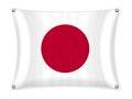 Waving Japan flag