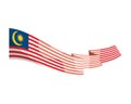 waving large flag malaysia