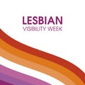 Lesbian Visibility Week vector