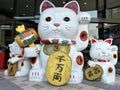 Waving Lucky Fortune Cat in Bangkok Thailand