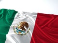 Waving mexico Flag Royalty Free Stock Photo