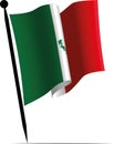 Waving mexico Flag