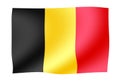 Waving national flag illustration | Belgium