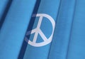 Waving Peace Flag