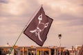 Waving pirate flag jolly roger Royalty Free Stock Photo