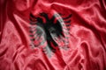 shining albanian flag