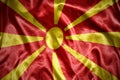 shining macedonia flag Royalty Free Stock Photo