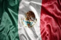 shining mexican flag Royalty Free Stock Photo