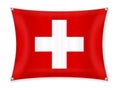 Waving Switzerland flag