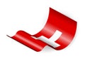 Waving Switzerland flag