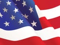 Waving United States USA country flag background Royalty Free Stock Photo