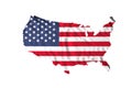 Waving USA flag Royalty Free Stock Photo