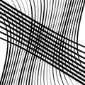 Waving, wavy lines pattern. Billowy, undulating tangle lines grid,mesh. Interlace undulating stripes. Squiggle, squiggly, wobbly