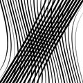 Waving, wavy lines pattern. Billowy, undulating tangle lines grid,mesh. Interlace undulating stripes. Squiggle, squiggly, wobbly Royalty Free Stock Photo