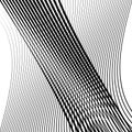 Waving, wavy lines pattern. Billowy, undulating tangle lines grid,mesh. Interlace undulating stripes. Squiggle, squiggly, wobbly