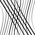Waving, wavy lines pattern. Billowy, undulating tangle lines grid,mesh. Interlace undulating stripes. Squiggle, squiggly, wobbly