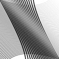 Waving, wavy lines pattern. Billowy, undulating tangle lines grid,mesh. Interlace undulating stripes. Squiggle, squiggly, wobbly Royalty Free Stock Photo