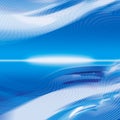 Blue Wavy Abstract Background Illustration Royalty Free Stock Photo