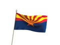 Wavy Arizona Flag Royalty Free Stock Photo