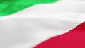 Wavy background of the Italian flag waving in the wind