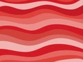 Wavy background, shades of red. Vector