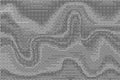 Wavy bitmap pattern background with pixel. Gradient dotted halftone video dither effect. Vector retro game glitch