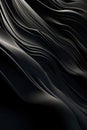 Wavy Black Metallic 3D Background Royalty Free Stock Photo