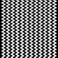 Wavy Black and White Chevron Ikat Pattern