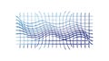 Wavy Blue Grid Pattern, Abstract Flowing Lines Background, vector design Generative AI Royalty Free Stock Photo