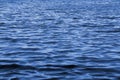 Wavy blue water surface as a landscape background Royalty Free Stock Photo