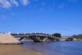 Wavy bridge, created by the engineer Leonel Viera, Punta Del Este, Uruguay, South America
