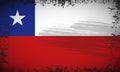 Wavy Chile flag background vector with brush stroke style. Chile  Independence Day Vector Illustration Royalty Free Stock Photo